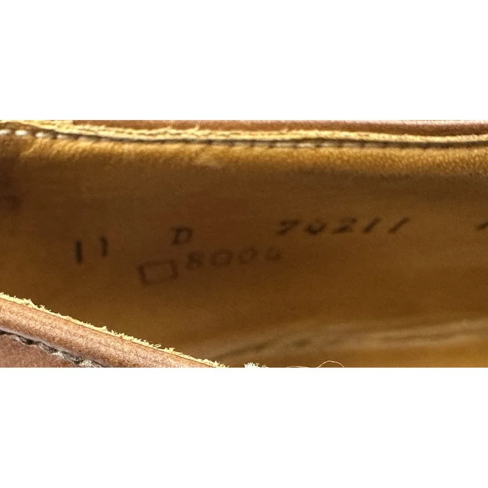 Cole Haan Cap Toe Brown Men's Size 11 D Dress Shoe Leather Lined Vintage USA